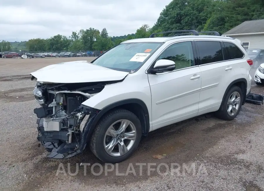 TOYOTA HIGHLANDER 2017 vin 5TDDZRFH5HS366098 from auto auction Iaai