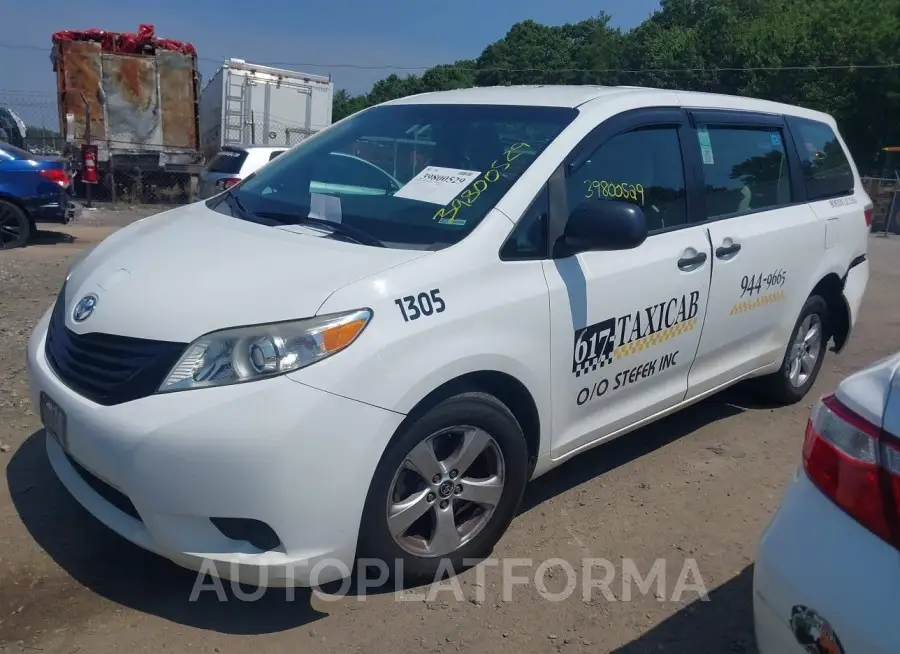 TOYOTA SIENNA 2015 vin 5TDZK3DC2FS635587 from auto auction Iaai