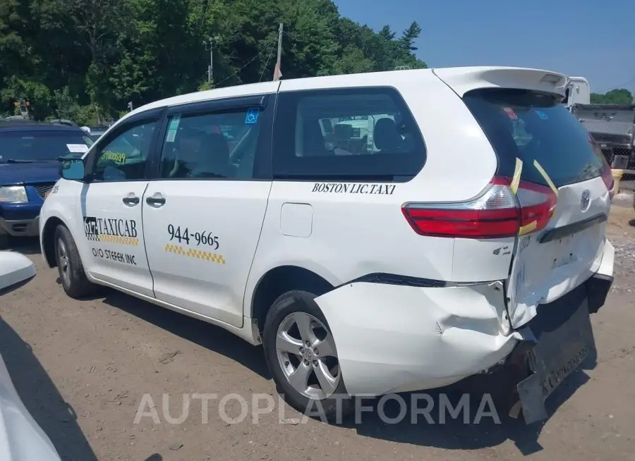 TOYOTA SIENNA 2015 vin 5TDZK3DC2FS635587 from auto auction Iaai