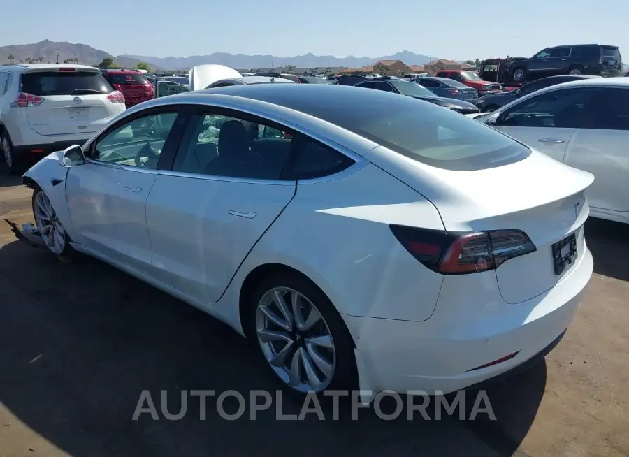 TESLA MODEL 3 2019 vin 5YJ3E1EB2KF477497 from auto auction Iaai