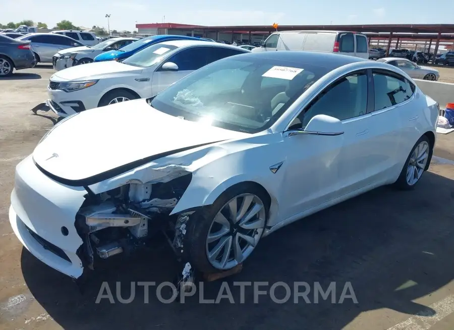 TESLA MODEL 3 2019 vin 5YJ3E1EB2KF477497 from auto auction Iaai