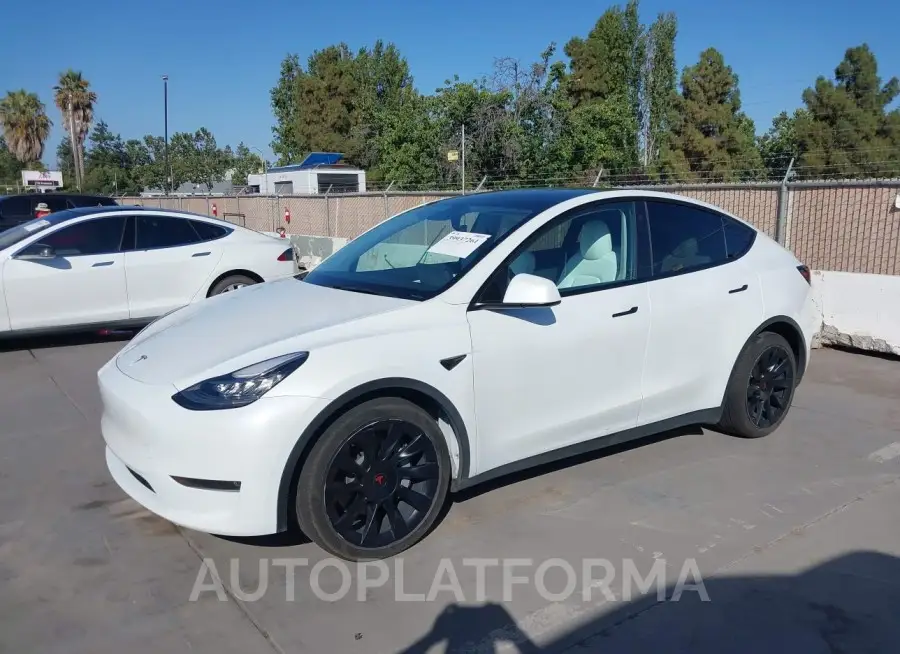 TESLA MODEL Y 2020 vin 5YJYGDEE8LF056249 from auto auction Iaai