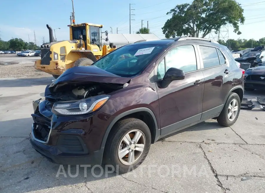 CHEVROLET TRAX 2021 vin KL7CJPSM1MB366866 from auto auction Iaai