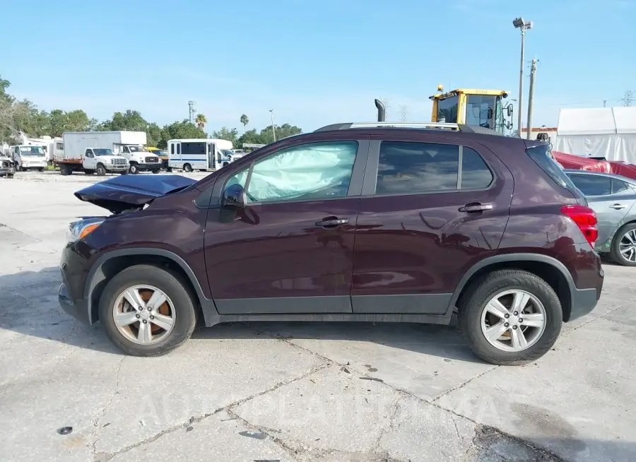 CHEVROLET TRAX 2021 vin KL7CJPSM1MB366866 from auto auction Iaai