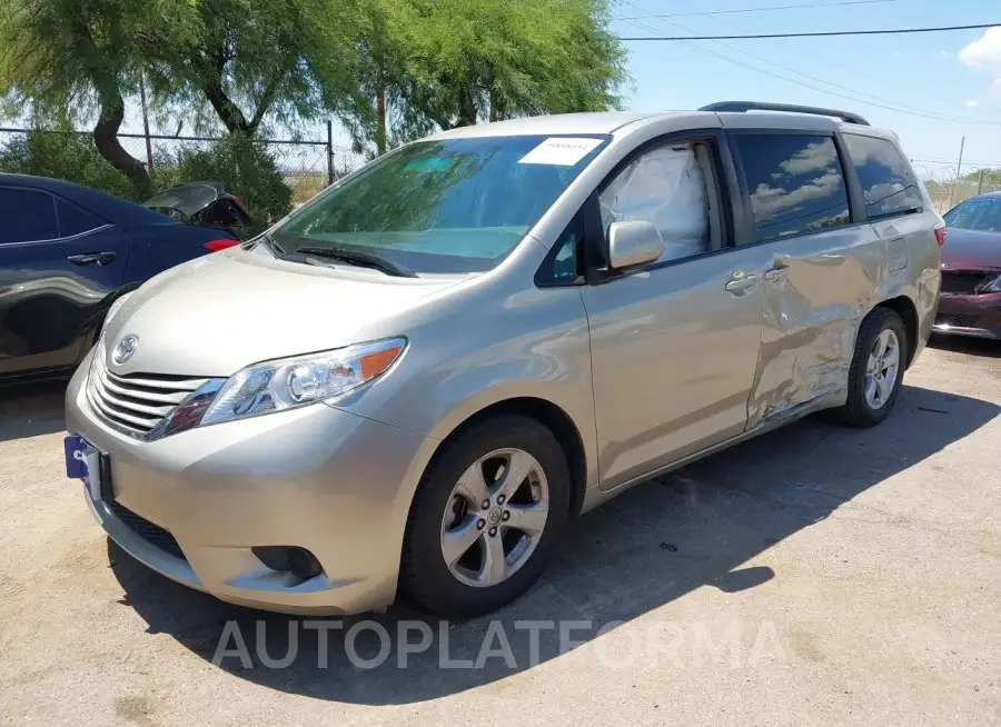 TOYOTA SIENNA 2015 vin 5TDKK3DC5FS626173 from auto auction Iaai