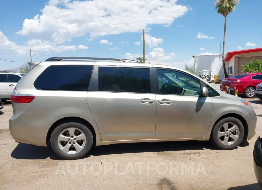 TOYOTA SIENNA 2015 vin 5TDKK3DC5FS626173 from auto auction Iaai