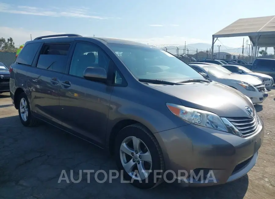 TOYOTA SIENNA 2017 vin 5TDKZ3DC6HS789798 from auto auction Iaai