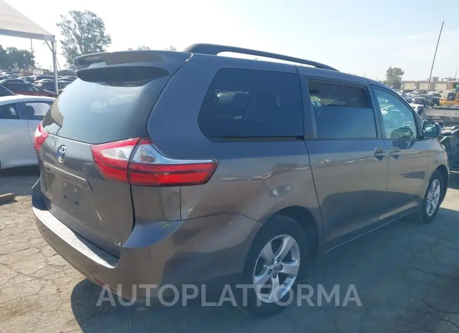 TOYOTA SIENNA 2017 vin 5TDKZ3DC6HS789798 from auto auction Iaai