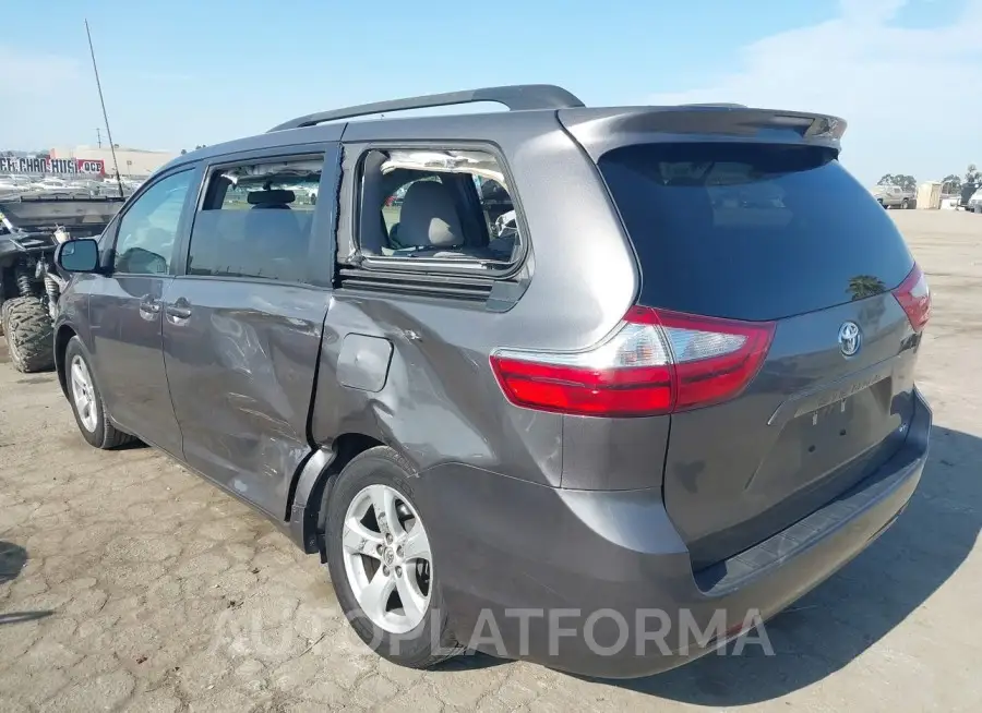 TOYOTA SIENNA 2017 vin 5TDKZ3DC6HS789798 from auto auction Iaai