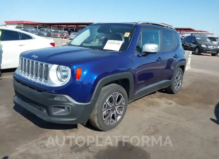 JEEP RENEGADE 2017 vin ZACCJADB6HPE95273 from auto auction Iaai