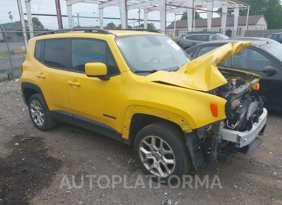 JEEP RENEGADE 2018 vin ZACCJBBB4JPH38223 from auto auction Iaai