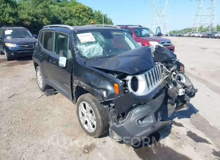 JEEP RENEGADE 2018 vin ZACCJBDB6JPG89359 from auto auction Iaai