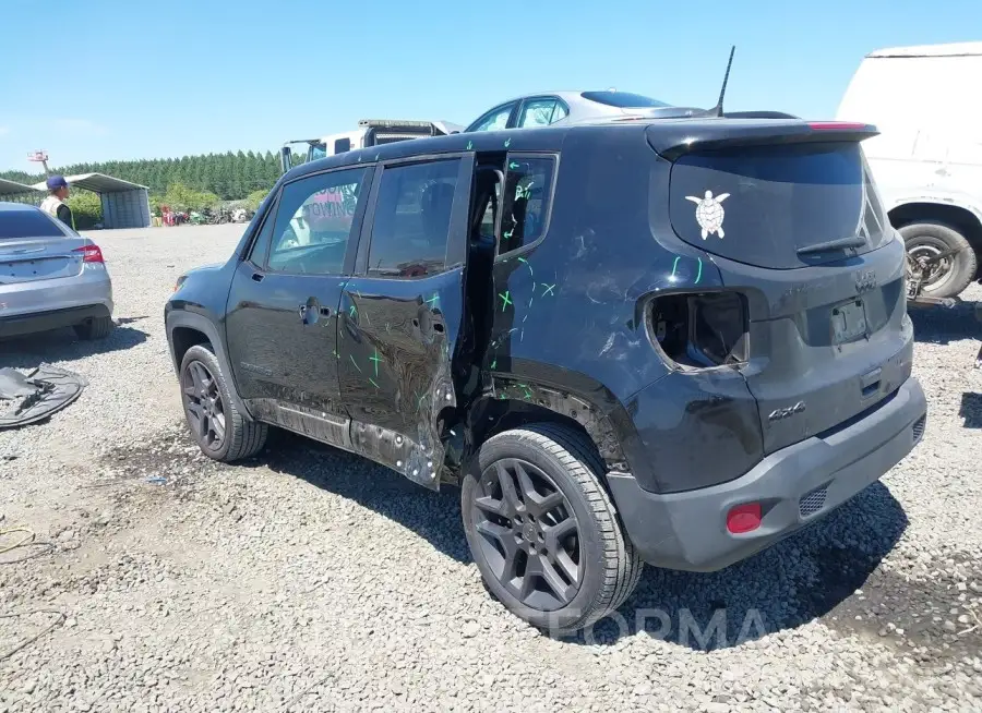 JEEP RENEGADE 2021 vin ZACNJDBB5MPN22001 from auto auction Iaai