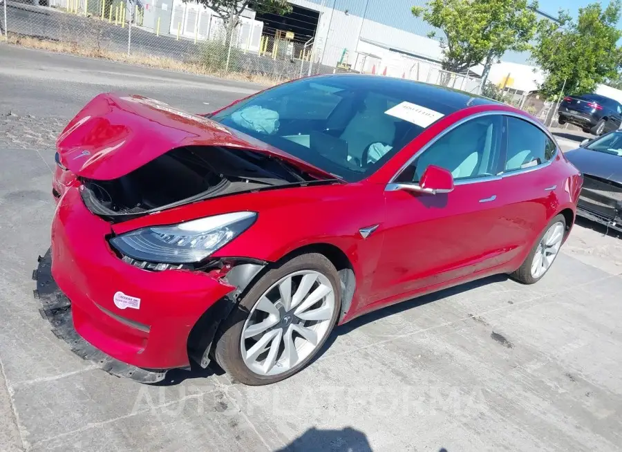 TESLA MODEL 3 2019 vin 5YJ3E1EB9KF450877 from auto auction Iaai