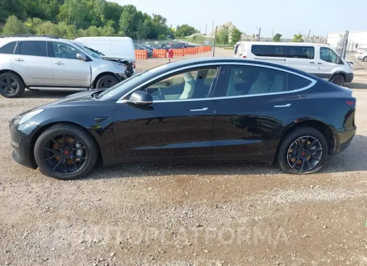 TESLA MODEL 3 2019 vin 5YJ3E1EBXKF195673 from auto auction Iaai