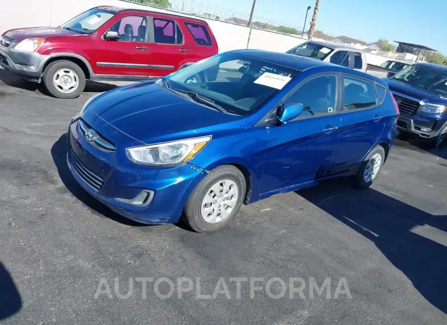 HYUNDAI ACCENT 2016 vin KMHCT5AE9GU251710 from auto auction Iaai