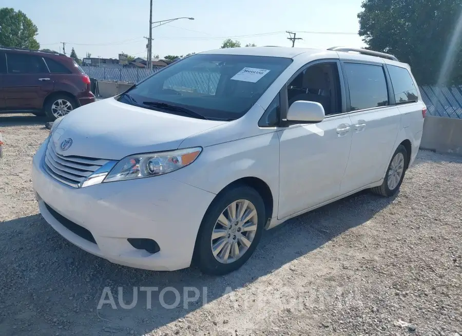 TOYOTA SIENNA 2015 vin 5TDJK3DC0FS126515 from auto auction Iaai