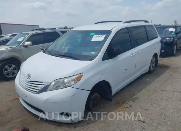 TOYOTA SIENNA 2015 vin 5TDKK3DC1FS606258 from auto auction Iaai