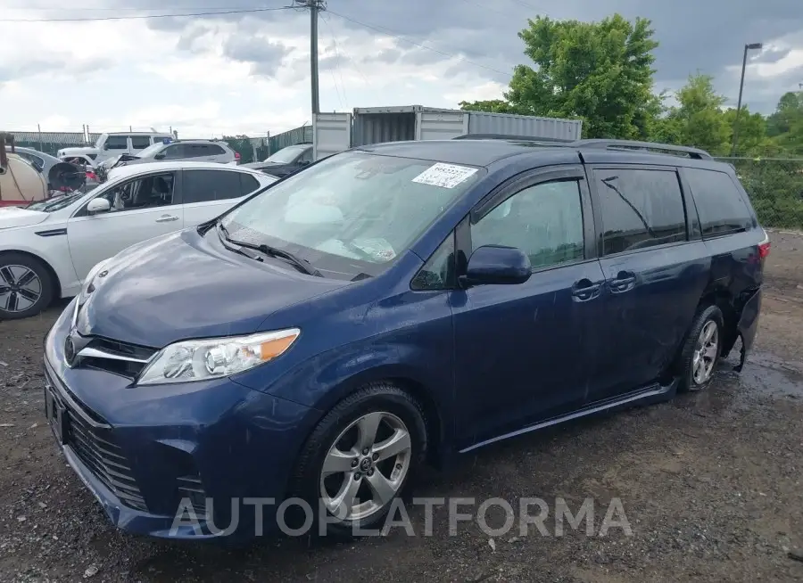 TOYOTA SIENNA 2020 vin 5TDKZ3DC9LS030040 from auto auction Iaai