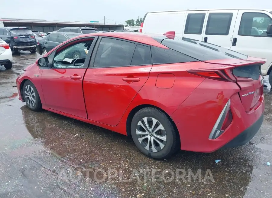 TOYOTA PRIUS PRIME 2021 vin JTDKAMFP6M3166285 from auto auction Iaai