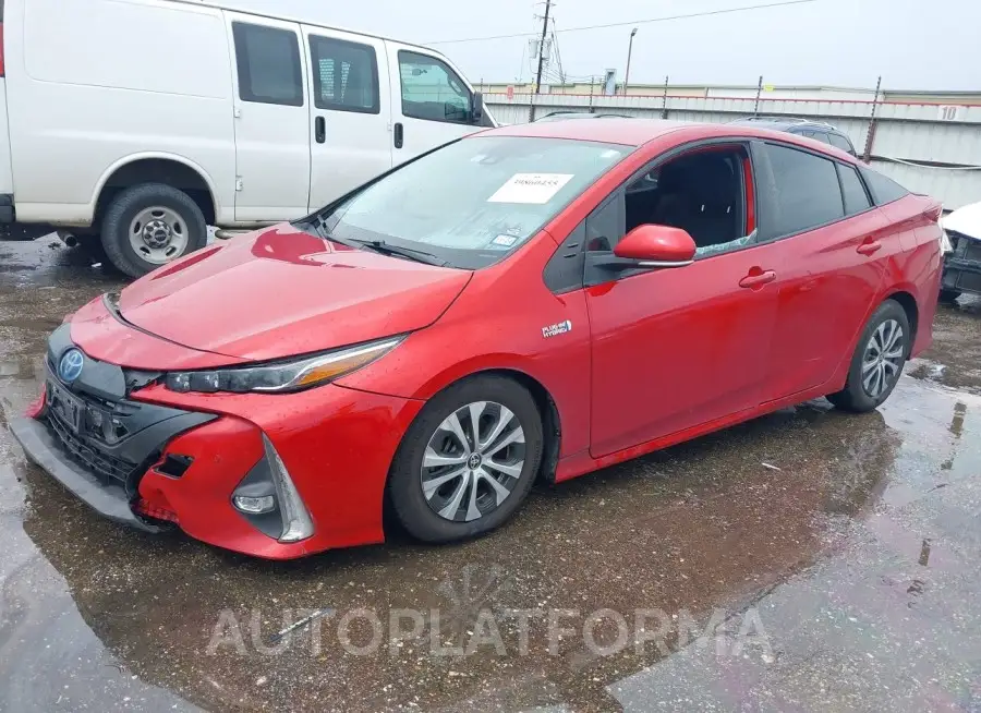 TOYOTA PRIUS PRIME 2021 vin JTDKAMFP6M3166285 from auto auction Iaai