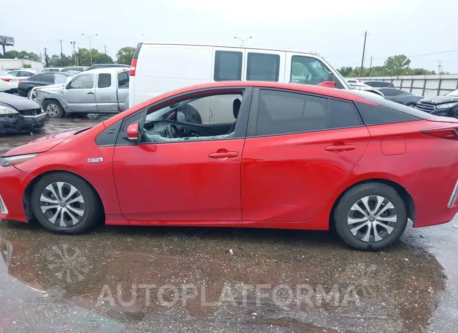 TOYOTA PRIUS PRIME 2021 vin JTDKAMFP6M3166285 from auto auction Iaai