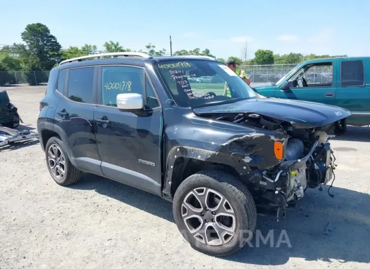 JEEP RENEGADE 2017 vin ZACCJBDB9HPE52939 from auto auction Iaai