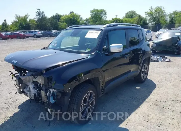 JEEP RENEGADE 2017 vin ZACCJBDB9HPE52939 from auto auction Iaai