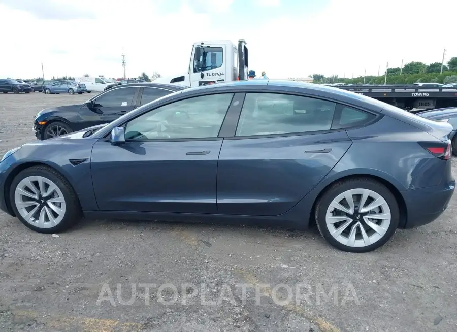 TESLA MODEL 3 2022 vin 5YJ3E1EA7NF330443 from auto auction Iaai