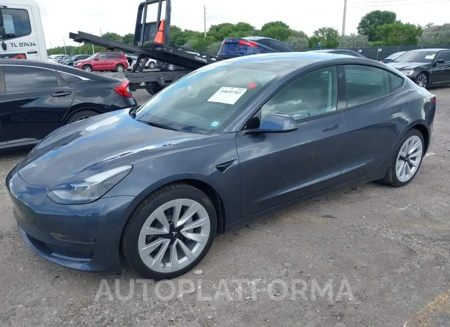 TESLA MODEL 3 2022 vin 5YJ3E1EA7NF330443 from auto auction Iaai