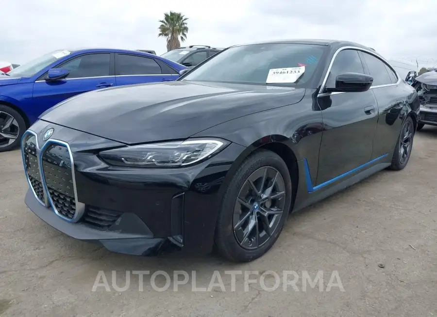 BMW I4 2023 vin WBY73AW09PFN89333 from auto auction Iaai