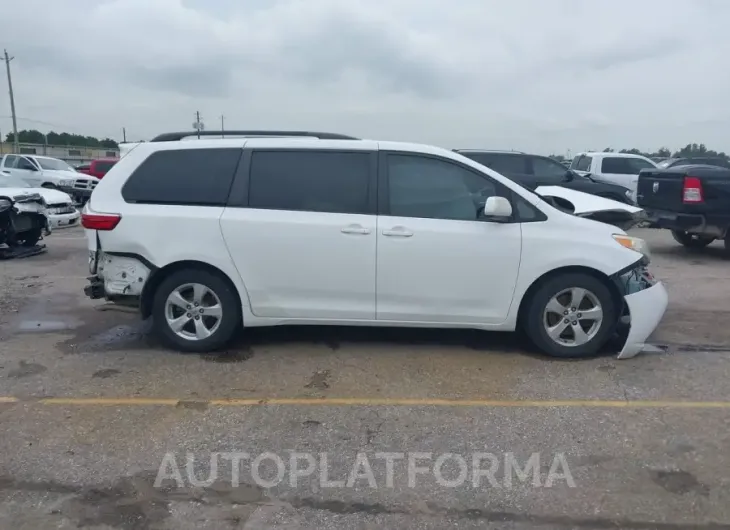 TOYOTA SIENNA 2016 vin 5TDKK3DCXGS720907 from auto auction Iaai