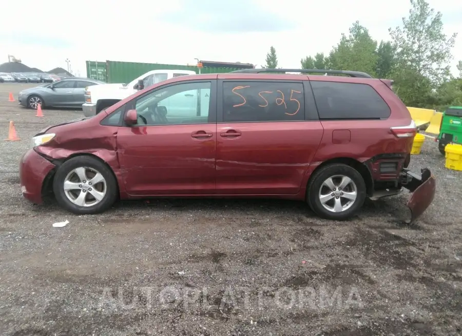 TOYOTA SIENNA 2017 vin 5TDKZ3DC2HS782766 from auto auction Iaai