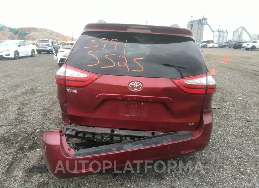 TOYOTA SIENNA 2017 vin 5TDKZ3DC2HS782766 from auto auction Iaai