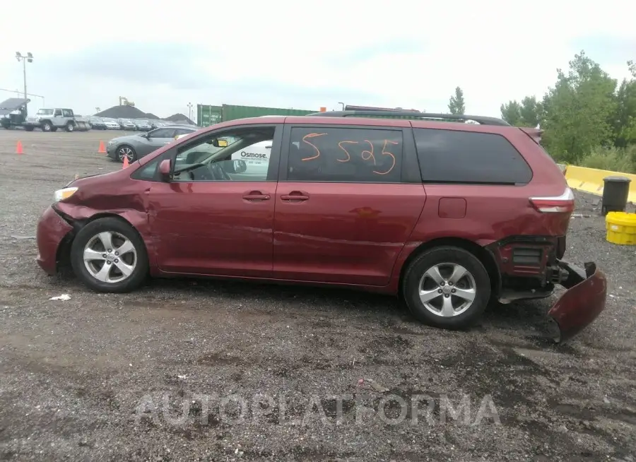 TOYOTA SIENNA 2017 vin 5TDKZ3DC2HS782766 from auto auction Iaai