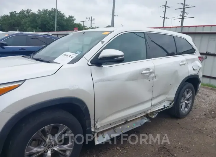 TOYOTA HIGHLANDER 2016 vin 5TDZKRFH3GS135077 from auto auction Iaai