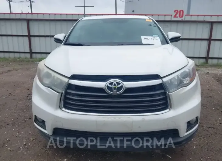 TOYOTA HIGHLANDER 2016 vin 5TDZKRFH3GS135077 from auto auction Iaai