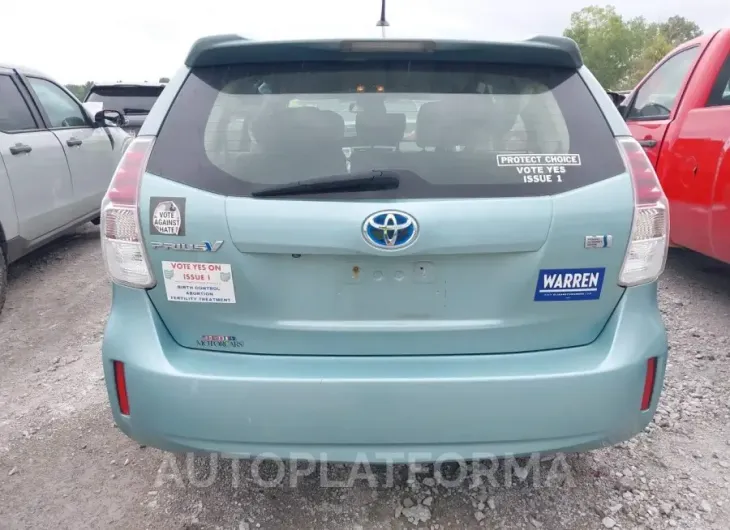 TOYOTA PRIUS V 2015 vin JTDZN3EU5FJ038090 from auto auction Iaai