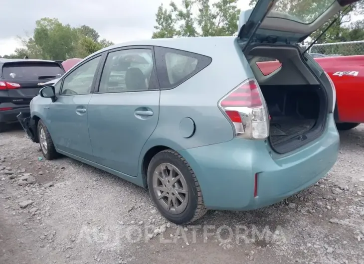 TOYOTA PRIUS V 2015 vin JTDZN3EU5FJ038090 from auto auction Iaai