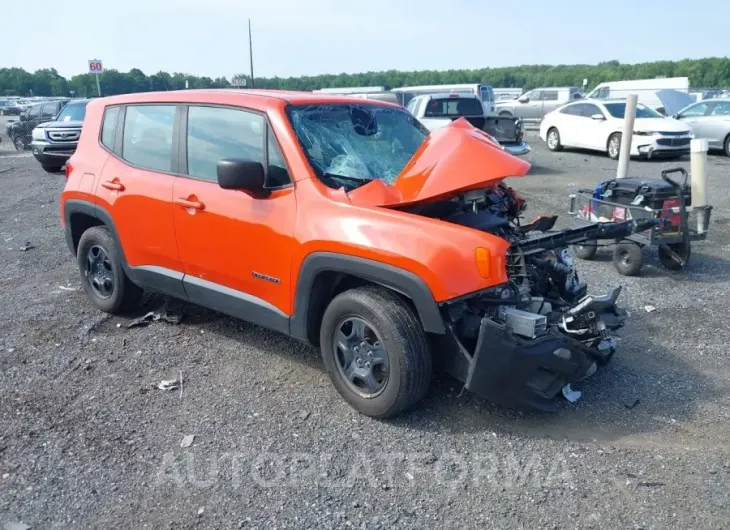 JEEP RENEGADE 2016 vin ZACCJAAT1GPD43851 from auto auction Iaai