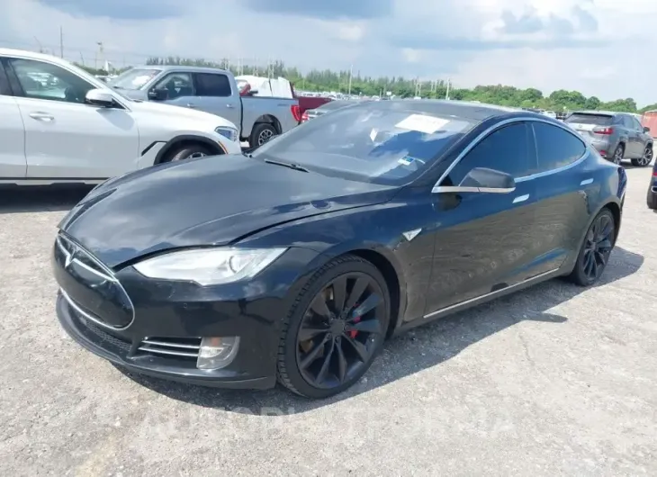 TESLA MODEL S 2015 vin 5YJSA1H14FF099425 from auto auction Iaai