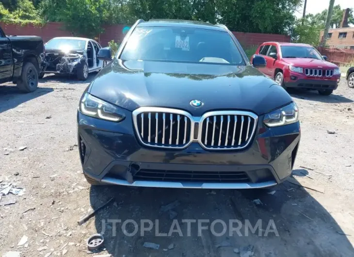 BMW X3 2022 vin 5UX53DP07N9K12244 from auto auction Iaai