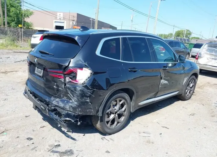 BMW X3 2022 vin 5UX53DP07N9K12244 from auto auction Iaai