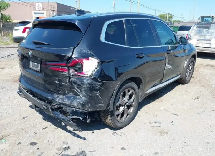 BMW X3 2022 vin 5UX53DP07N9K12244 from auto auction Iaai