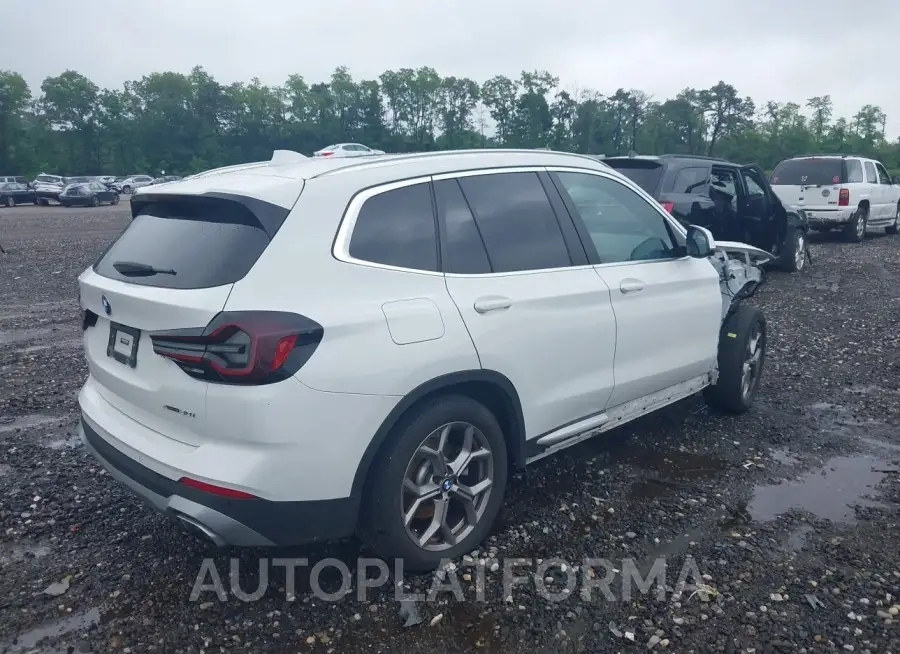 BMW X3 2022 vin 5UX53DP08N9K65034 from auto auction Iaai