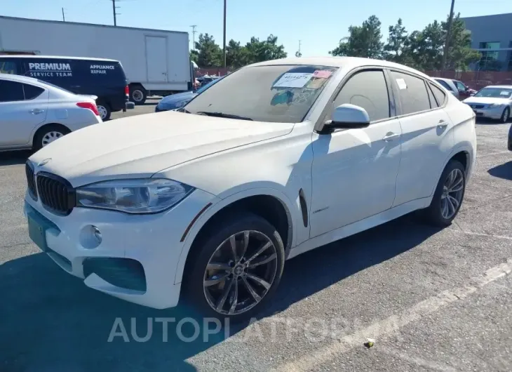 BMW X6 2015 vin 5UXKU2C59F0N75897 from auto auction Iaai