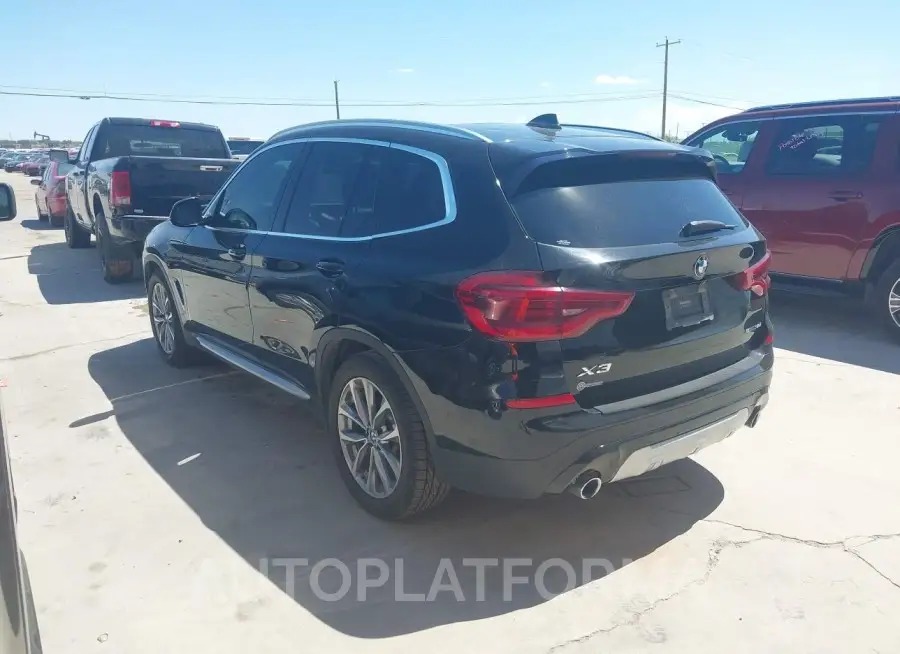 BMW X3 2019 vin 5UXTR7C5XKLE88380 from auto auction Iaai