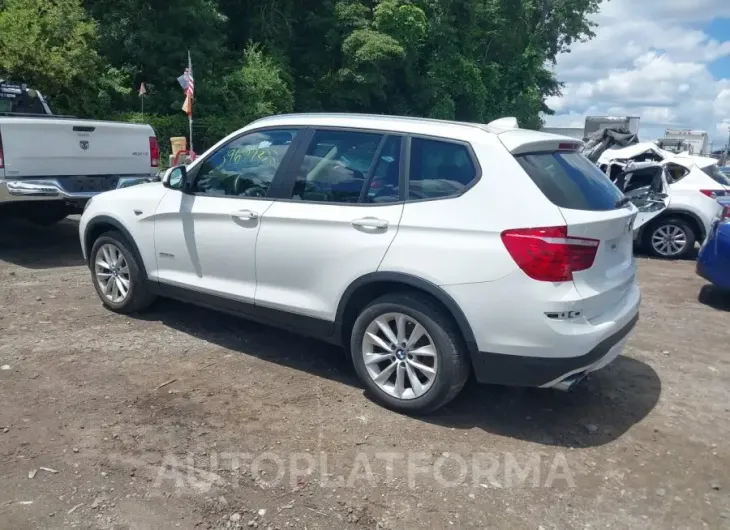 BMW X3 2017 vin 5UXWX9C56H0T06874 from auto auction Iaai