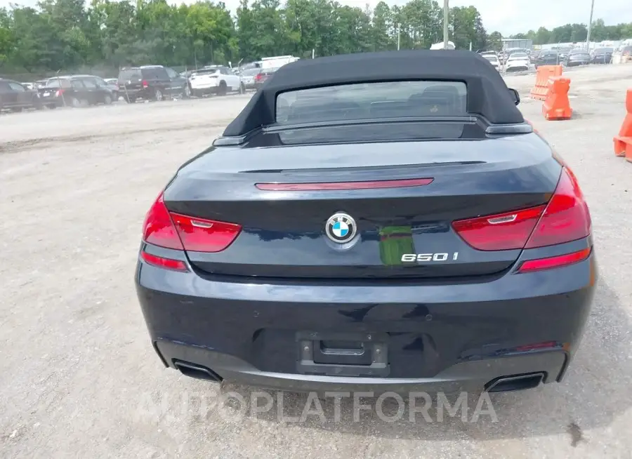 BMW 650I 2016 vin WBA6F5C51GD996566 from auto auction Iaai