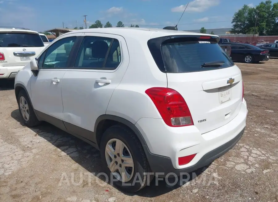 CHEVROLET TRAX 2017 vin 3GNCJKSBXHL265437 from auto auction Iaai